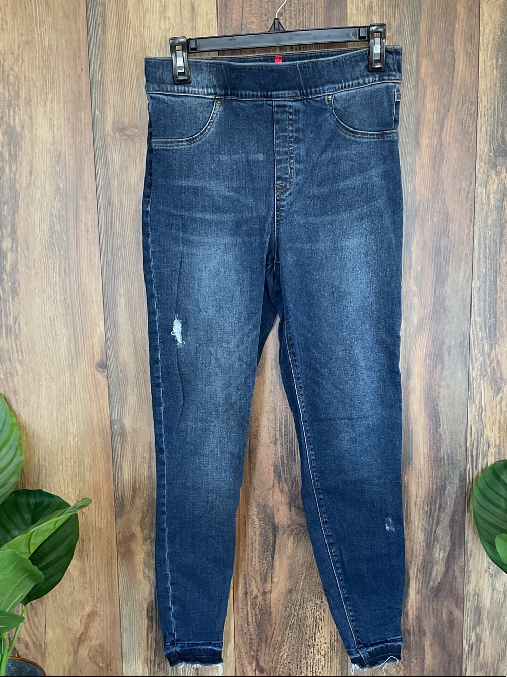 Spanx Stretch Waist Pull On Jegging Jeans L       422B